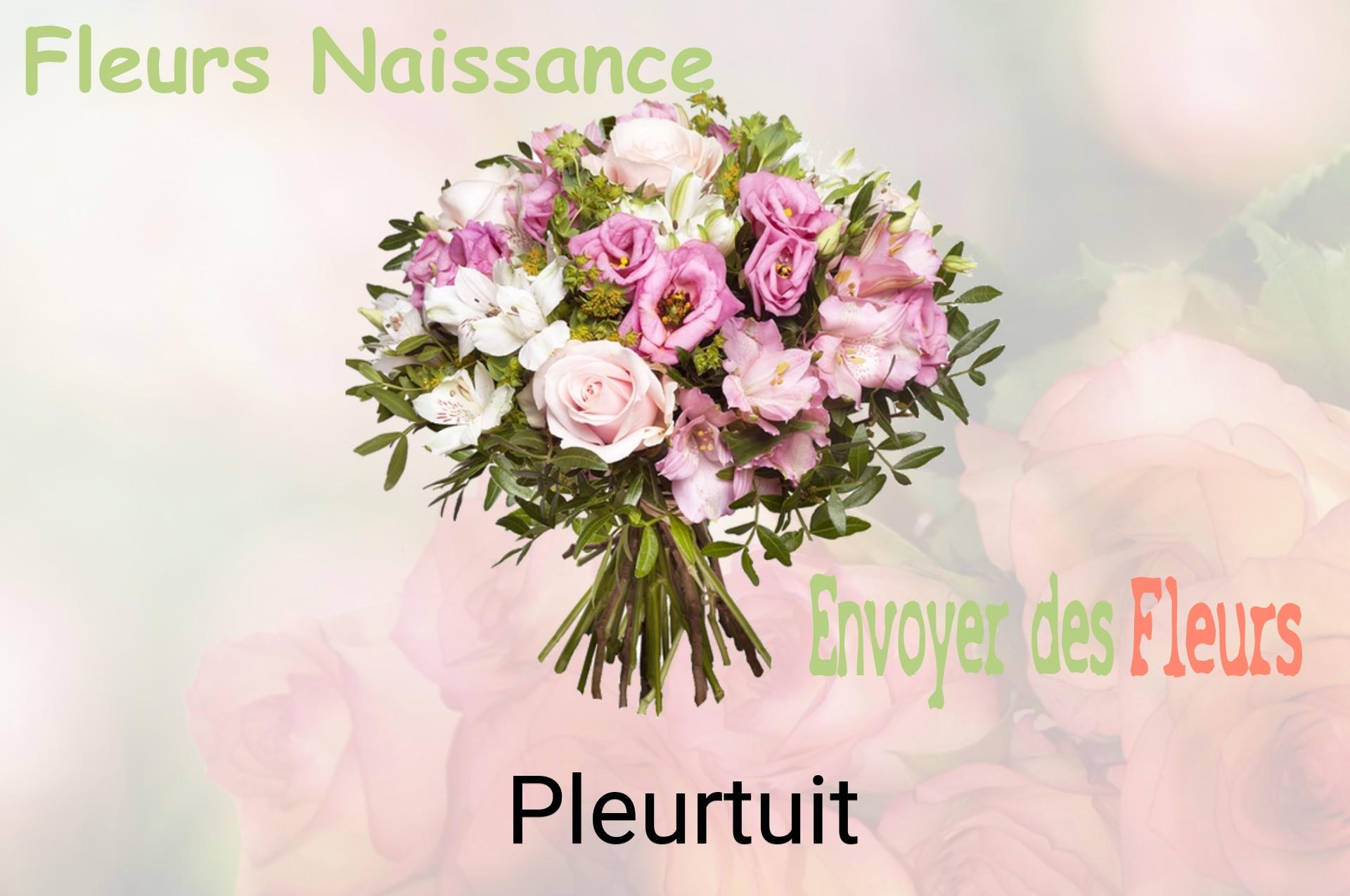Bouquet de fleurs de naissance livré à Pleurtuit